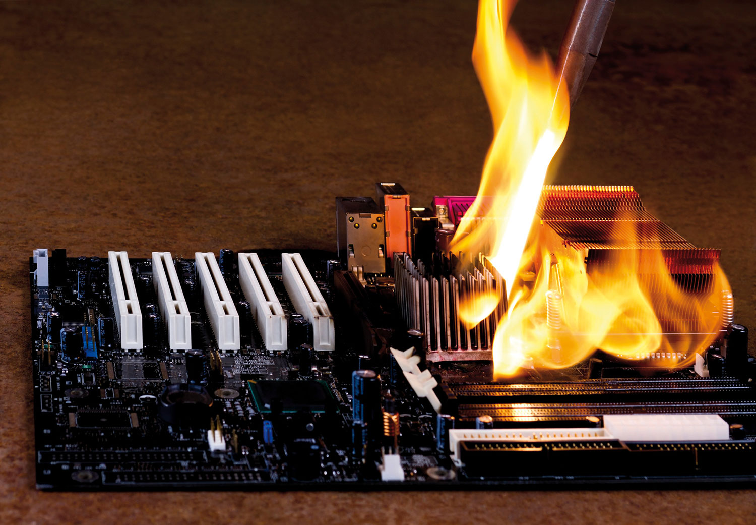 Too thick comformal coating causing pcb fired