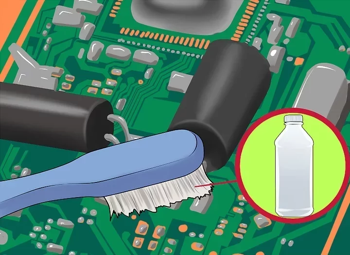Step #2 – Clean the component terminals