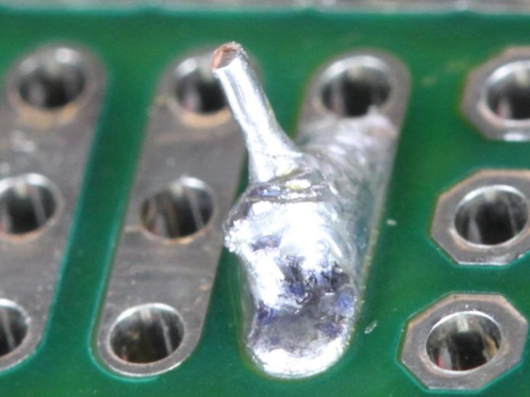 Cold solder joint