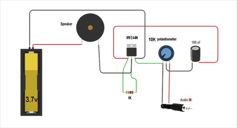 Simple audio amplifier