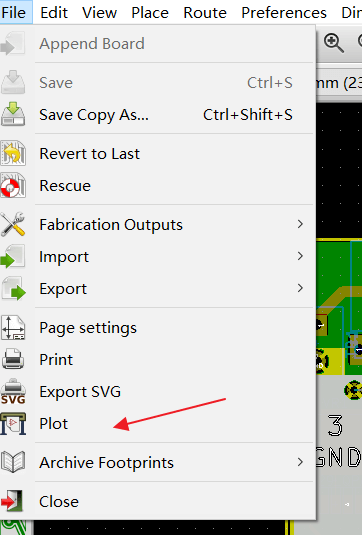 kicad export gerber file output.png