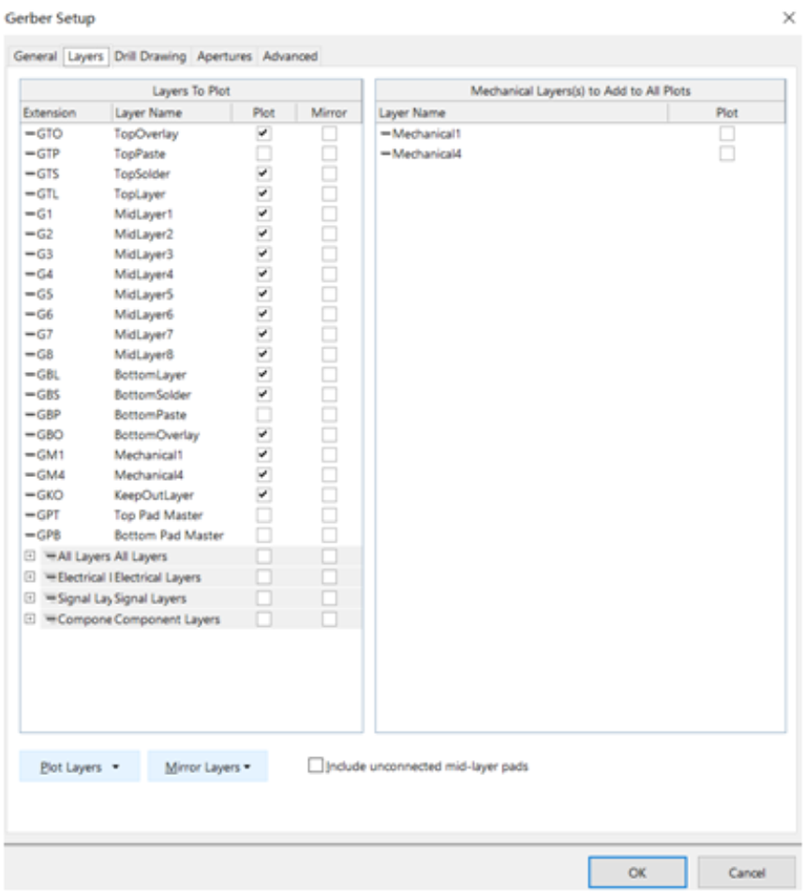 Layers Setting