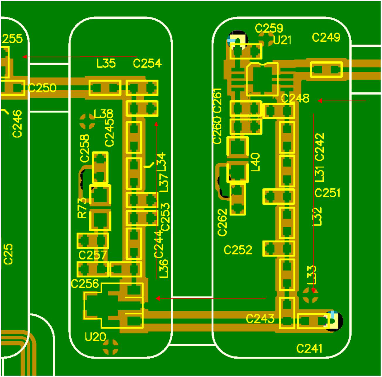 U-shape plus compartment diagram