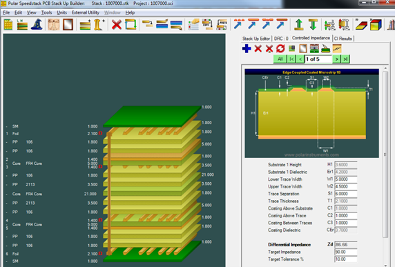 CAD design programs for electronics automatically compute Impedance