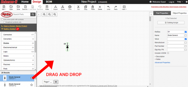 Step 3 - Adding Components to Your Schematic