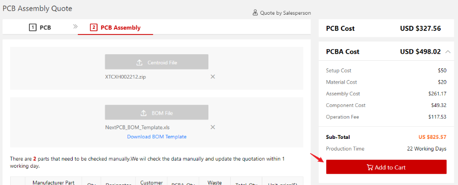 Step 6: Upload Your BOM File