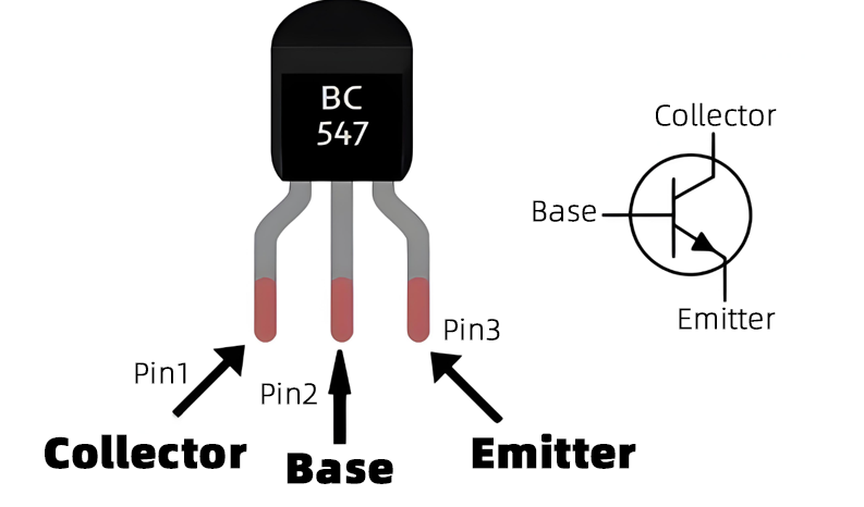 BC547 Pinout Diagram